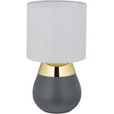 Relaxdays tafellamp touch - nachtlampje - schemerlamp - dimbaar - touch lamp - E14 fitting - goud