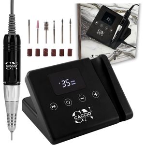 CACCIO® Elektrische Nagelvijl-65W -Zwart 2.0 Premium-35000RPM-Incl.6 nagelbitjes - Nagelvijl - Nagelvijl Elektrische - Manicure en Pedicure Voeten en Handen - Elektrische nagelfrees - Acrylnagels - Gelnagels - Nepnagels-manicure en pedicure set