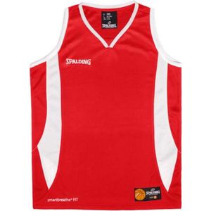 Spalding Jam Basketbalshirt Kinderen - Rood / Wit | Maat: 164
