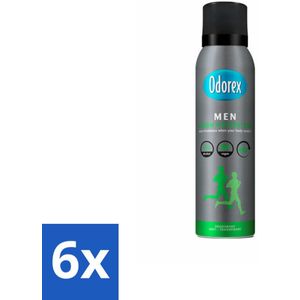 6 x Odorex Deodorant Spray For Men Fresh Protection 150 ml - Deodorant - Mannen Deodorant - Langdurige Frisheid - Antitranspirant - Sport Deodorant