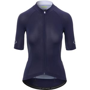 Giro Chrono Elite Korte Mouw Wielertrui Blauw S Vrouw