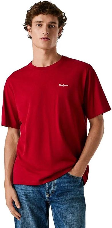 Pepe Jeans Contrast Connor T-shirt Met Korte Mouwen Rood L Man
