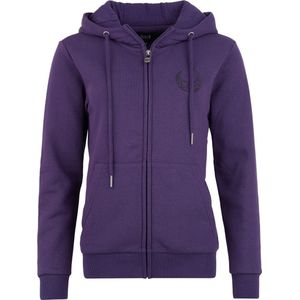 Black Premium by EMP donkerpaars capuchonjas met geribde boorden - Dames - M