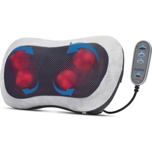 Rugmassageapparaat met Warmte en Shiatsu - Nek- en Schoudermassage voor Diepe Weefselkneden, Ideaal voor Thuis en Kantoor