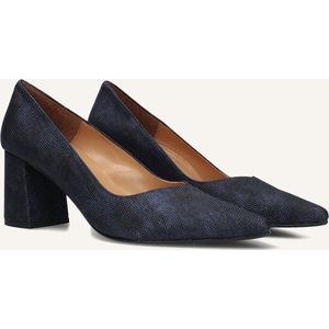 Notre-V - 2333C - Hakken - Blauw - 7 cm Blokhak