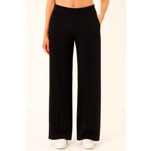 Smith & Solo Joggingbroek Dames - Broek Viscose Volwassenen Rechte Pijp - Zwart S