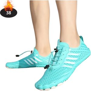 Bovista Waterschoenen Voor Kinderen & Volwassenen - Aqua Shoes - Aquaschoenen - Afzwemschoenen - Zwemles Schoenen - Zee Blauw - 35.5