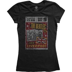 The Beatles - Live In Liverpool Dames T-shirt - 4XL - Zwart