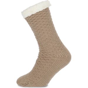 Basset - huissokken knit - beige