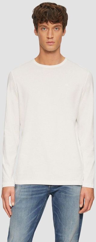 s.Oliver - Shirt - Wit - Lange Mouw - Normale Pasvorm