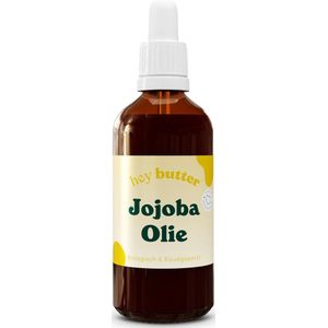 Jojoba Olie - 100ml (100% Puur Biologisch & Koudgeperst) in bruine glazenfles - Jojoba Olie als Haarolie, Huidolie & Gezichtsolie