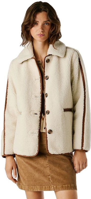 Pepe Jeans - PL4024370 - Jasje - Wit - Casual - Polyester