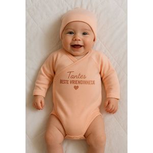 rompertje Tantes beste vriendinnetje | aunties bestie | roze | tante | vriendinnetje | nichtje | 0 -3 maanden