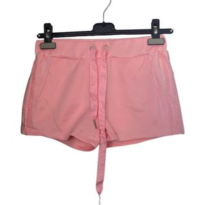 Dames short met bies S roze