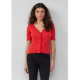 QS Gebreid vest  rood
