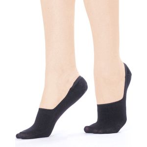 Topsocks invisible sneaker 2-pack kleur: zwart maat: 35-38