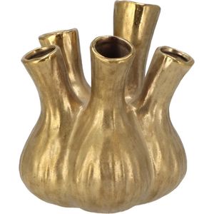 Daan Kromhout - Aglio - Vaas - 17 x 20 cm - Goud - Klein - Keramiek