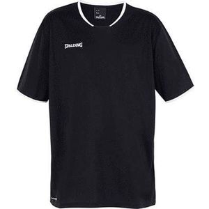 Spalding Move Shooting Shirt Heren - Zwart / Wit | Maat: XXL