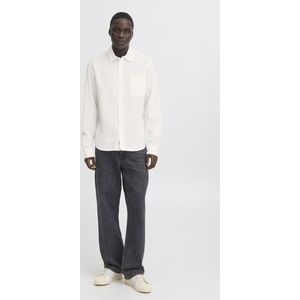 Blend - Model BHBAY - T-shirt - Wit - Linnen