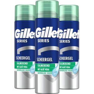 Gillette Series Scheergel - Sensitive Skin - Voordeelverpakking 3 x 200 ml