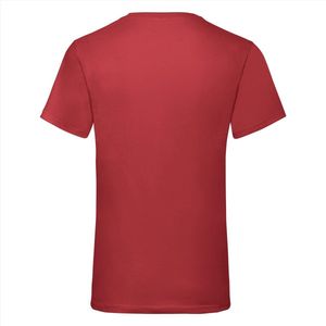 Fruit Of The Loom - 5 Stuks Valueweight T-Shirts V-Hals - Rood - 3XL