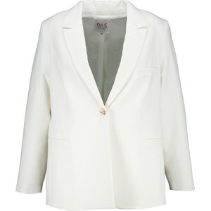 MS Mode Blazer Ruimvallende blazer met gouden knoop