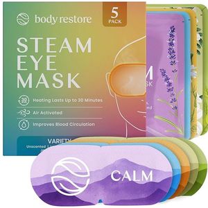 Body Restore - Stoom Oogmasker - 5 Stuks - Zelfverwarmend Warm Kompres Voor Ogen