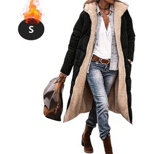 Nivard Winterjas - Parka Dames Winterjas - Winter - Volwassen - Stijlvol - Lange Jas Dames - Mantel Vrouwen - Zwart - S