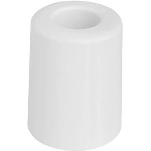 Set van 2 deurstoppers (4 cm diameter, 3,1 cm hoogte, wit)