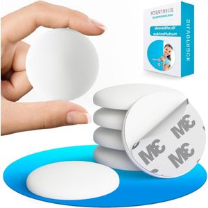 Deurstopper zelfklevend wit - muur en deurbeschermer - stopper voor deurklinken - 10 stuks