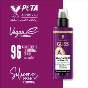 Gliss - Scalp & Root Activator - Siliconenvrij - Voor Gezonde Hoofdhuid - 100 ml - 1 stuk