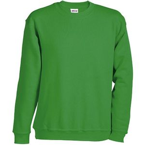 James and Nicholson Unisex Round Heavy Sweatshirt (Kalk groen)