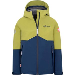 Trollkids - Gjende - Regenjas - Blauw - 3 Laags, Waterdicht, Verstelbare Capuchon, Reflecterende Details