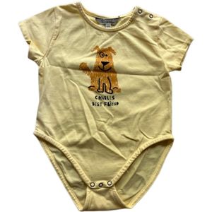 Barn of Monkeys romper maat 68 geel
