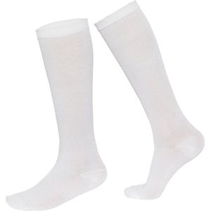 ATTREZZO® Compressiekousen – Maat 36-40 - Wit - Compressie sokken – Steunkousen - sport vliegtuig hardlopen