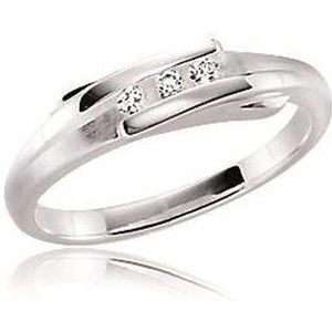 Silver Lining - Zilveren ring met steen