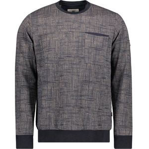 Gabbiano Trui Sweater Met Geometrisch Patroon 773779 301 Navy Mannen Maat - 3XL