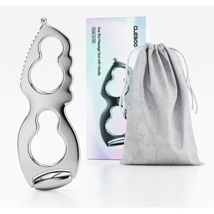 Gua Sha Massage Tool en Gezichtsroller - Zinklegering Multifunctionele Massager voor Lichaam en Huidverzorging