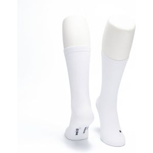 WeirdoSox - Compressie sokken - Kuit hoogte - Steunkousen voor vrouwen en mannen - 1 paar - Wit 43/46 - Ideaal als compressiekousen hardlopen - compressiekousen vliegtuig