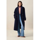 Sissy-Boy - Wollen Jas - Donkerblauw - Regular Fit