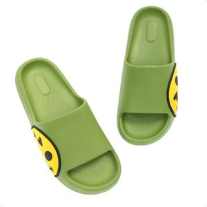 JAXY Smiley Slippers - Slippers Dames en Heren - Badslippers Dames en Heren - Badslippers Kinderen - Slippers Jongens en Meisjes - Slippers Kinderen - Maat 42-43 - Groen