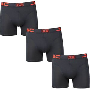 3-pack Heren Boxershorts J&C 4485 microfiber Zwart - maat S