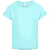 Merry Style Meisjes T-shirts Sport – Meisjes Crop – Gym – Yoga – Hardlopen – LichtTurkoois – 116 - MS-MS10-468-BL