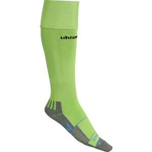 Uhlsport - Team Pro - Voetbalkousen - Flash Groen / Zwart - Katoen / Polypropyleen / Elastaan