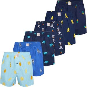 MG-1 Wijde Kinder Boxershorts Jongens Met Print 6-Pack D825K - Maat 164