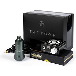 Complete Tattoo Machine Set Equaliser Astral Grey 4.0 + Nemesis Power Supply | Premium Professionele Tattoo Machine | Draadloze Tatoeage Pen | Wireless | PMU Gun | Zelf Tatoeëren Kit | Cartridges | Naalden | Beginner & Gevorderden Set 1RL | 3RL |