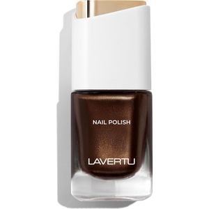 LAVERTU Nagellak Unique – 15 Maxima Brown - Langhoudende Vegan Nagellak met Glanzende Finish – Sneldrogend & Verzorgend – 10 ml