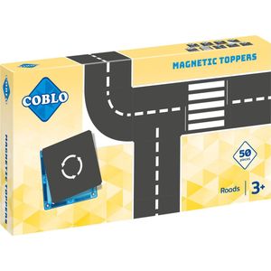 Coblo Magneet Toppers Wegen 50 stuks - Magnetische Wegen - Magnetisch speelgoed - Educatief speelgoed - Cadeau kind - Speelgoed 3 jaar t/m 12 jaar