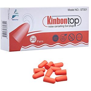 Zachte Schuimoordopjes 35dB SNR - Ruisonderdrukking Gehoorbescherming voor Slapen, Werken, Schieten en Reizen (20-pack)