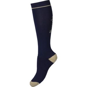 Horka - Equestrian Pro Sokken - Paardrijsokken - Blauw - Maat 31-34